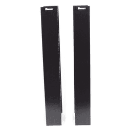 Organizador Vertical NetRunner, Sencillo (Solo Frontal), Para Rack Abierto de 45 Unidades, 4.9in de Ancho, Color Negro