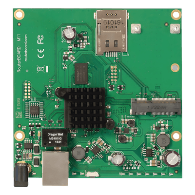 Tarjeta CPU doble núcleo a 800MHz, ranura miniPCIe para un módulo inalámbrico de su elección y ranura SIM incluida.