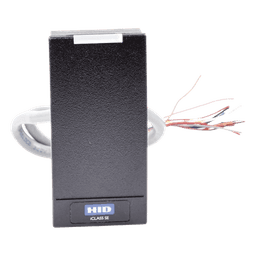 Lector de Acceso Multiformato / iCLASS SEOS / MIFARE Classic DESFire / NFC Móvil / Wiegand / 5-16 VDC / 4.8 x 10.3 x 2.3 cm