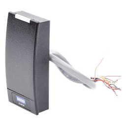 Lector de Acceso Multiformato / iCLASS SEOS / MIFARE Classic DESFire / NFC Móvil / Wiegand / 5-16 VDC / 4.8 x 10.3 x 2.3 cm