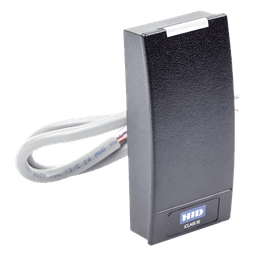 Lector de Acceso Multiformato / iCLASS SEOS / MIFARE Classic DESFire / NFC Móvil / Wiegand / 5-16 VDC / 4.8 x 10.3 x 2.3 cm