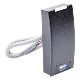 Lector de Acceso Multiformato / iCLASS SEOS / MIFARE Classic DESFire / NFC Móvil / Wiegand / 5-16 VDC / 4.8 x 10.3 x 2.3 cm