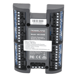 Módulo Expansor de Control de Acceso / 4 Puertos Wiegand / 4 Salidas Relé 5A NA/NC/COM / Comunicación Supervisada / 12 VCC / Diseño Compacto