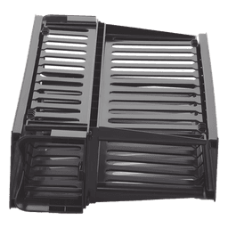 Organizador de Cables Horizontal PatchLink, Doble (Frontal y Posterior), Con Tapa Extendida, Para Rack de 19in, 2UR