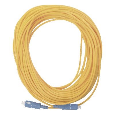 Jumper de Fibra Óptica Simplex, Monomodo, con Conectores SC/UPC-SC/UPC, de 20 Metros