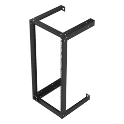 Rack Abierto de 19" para Montaje en Pared de 24 Unidades.
