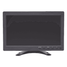 Monitor 10.1" TFT-LCD ideal para colocar en vehículos o DVR/NVR. Entradas de video HDMI, VGA y RCA (CVBS)