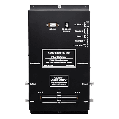 Sensor de Seguridad Perimetral de 2 Zonas / Detección por Fibra Óptica Sensitiva/ Rango de 0 hasta 5 Km de Detección / Comunicación IP