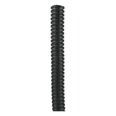 Tubo Corrugado Abierto para Protección de Cables, .75in (19.1 mm) de Diámetro, 30.5 m de Largo, Color Negro