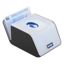 Lectora de huella digital multiespectral / 500 dpi / 13.56 MHz iClass / Autenticación multifactor / Certificación MINEX III / Estándares ANSI/ISO