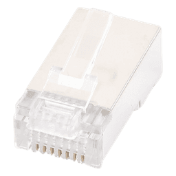 Conector RJ45 para Cable FTP/STP Categoría 5E - Blindado sin pin a tierra