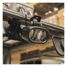 Luz LED de Advertencia Peatonal / Punto Azul Proyectado / 12-80 VCC / IP67 / Aluminio y Policarbonato / 4.7 x 4.1 x 2.6 in