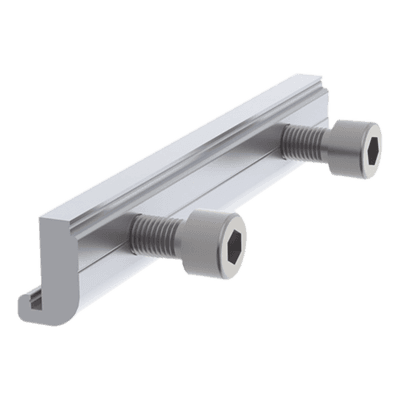 Conector de empalme / Aluminio anodizado anticorrosivo / Riel 3 y 7 / Industrial