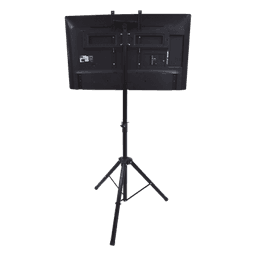 Trípode Portátil con Soporte de piso para Monitores de 32 a 65" / Vesa 600 x 400 / Acero / Montaje de 65 cm a 1 mt