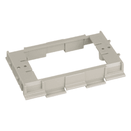 Soporte para Faceplates en Canaleta / Diseño de Dos Caras / PVC Rígido / UL94 V-0 / 69.6 x 15.24 x 110.7 mm / TIA/EIA y NEC Artículo 388