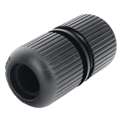 Protector Exterior IP68 / Conector Plug 12 Vcc / Cámaras Turbo HD / Polvo y Agua / Negro