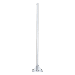 Mástil de 2 metros de 2" Diámetro, con Opresor, Base Soldada . Galvanizado por Inmersión en Caliente.
