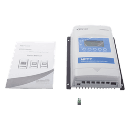 Controlador Solar MPPT / 20 A / 12/24 V / Voc Máximo 100 V / Comunicación RS-485 / IP32