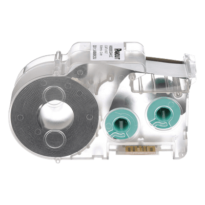 Casete de Etiquetas / Tubo Termocontráctil / 8.6 mm Ancho / 2.4 m (7.87 Pies) Largo / 18-12 AWG / Poliolefina Grado Militar / Contracción 3:1 / -55 a 135°C / Blanco