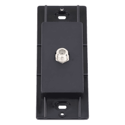 Salida de Pared Coaxial / Conector Tipo F 75 Ω / Apertura Designer / Sin Derating / Acabado Satinado Midnight