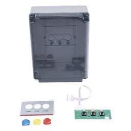 Caja de Control para Barrera / 20 x 15.2 x 5 cm / Botonera Tricolor / Compatible XBS5000 y XBF3000 / AC 130V / IP para Espacios Reducidos