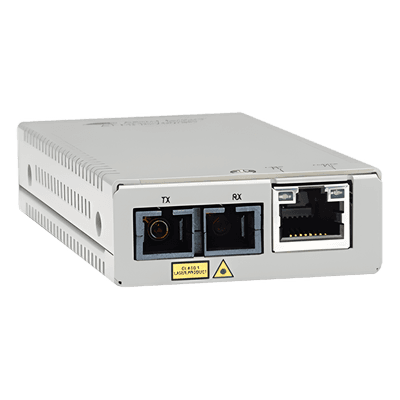 Convertidor de medios fast ethernet a fibra óptica, conector SC, monomodo (SMF), versión TAA (Trade Agreement Act)