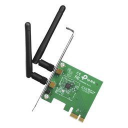 Adaptador Inalámbrico PCI Express / Wi-Fi N 300 Mbps / MIMO 2x2 / Antena Desmontable 2 dBi / 2.4 GHz / Windows y Linux