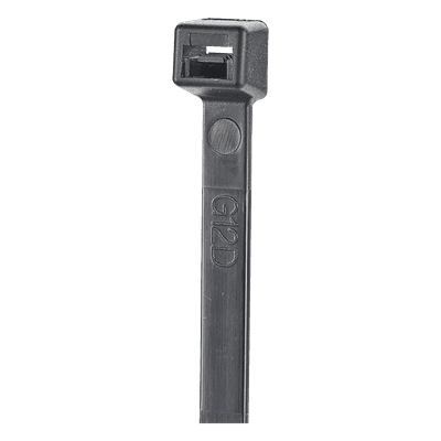 Cincho de Nylon 6.6 StrongHold™, 370mm largo x 3.6mm ancho, Color Negro, Exterior Resistente a Rayos UV, Paquete de 100pz