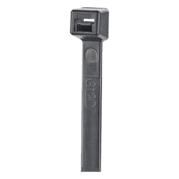 Cincho de Nylon 6.6 StrongHold™, 370mm largo x 3.6mm ancho, Color Negro, Exterior Resistente a Rayos UV, Paquete de 100pz