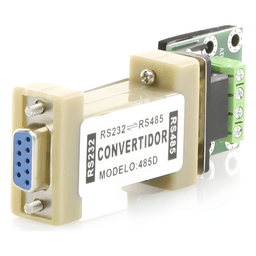 Convertidor de interfaz / RS232 a RS485 / Half-duplex automático / 115.2 kbps / 1200 m (3937 ft) / 5-12 VCC