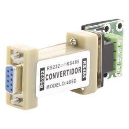 Convertidor de interfaz / RS232 a RS485 / Half-duplex automático / 115.2 kbps / 1200 m (3937 ft) / 5-12 VCC