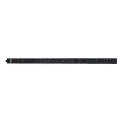 PDU Básico para Distribución de Energía, Entrada 200-230 Vca NEMA L6-30P, Con 16 Tomas C13 y 4 C19, de Instalación Vertical, 30 Amp, 220 Vca