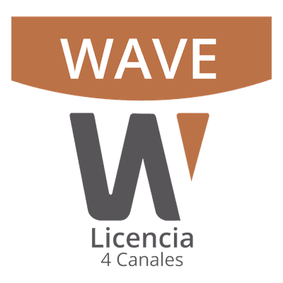 Licencia de 4 Canal de Wisenet Wave Profesional 