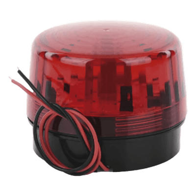 Luz Estroboscópica LED (35) / Patrones de Parpadeo Ajustables / 8 Patrones / Batería de Respaldo / 12-24 Vcc/Vca / Resistente al Clima IP66/IP55