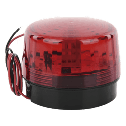 Luz Estroboscópica LED (35) / Patrones de Parpadeo Ajustables / 8 Patrones / Batería de Respaldo / 12-24 Vcc/Vca / Resistente al Clima IP66/IP55
