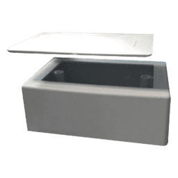 Kit de Caja de Pared para Cableado Estructurado / Alta Rigidez Dieléctrica / ABS Autoextinguible UL94 V-0 / Color Blanco / Compatible EIA/TIA-569-A
