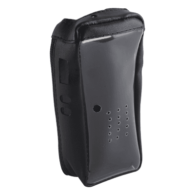 Funda de piel reforzada con visor frontal transparente, para radios NX-200, NX-300.