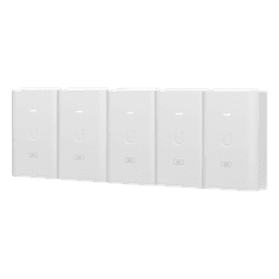 5 Unidades del Adaptador PoE Ubiquiti de 24 VDC, 1.0 A con puerto Gigabit, color blanco