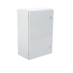 Gabinete de Acero IP66 / 400 x 600 x 250 mm / IK10 / Placa Trasera Metálica 2 mm / Cerradura con Llave / Tapa Inferior Atornillable