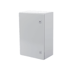 Gabinete de Acero IP66 / 400 x 600 x 250 mm / IK10 / Placa Trasera Metálica 2 mm / Cerradura con Llave / Tapa Inferior Atornillable
