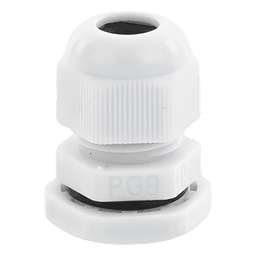 Conector Tipo Glándula / Diámetro de Cable 4-8 mm / Rosca Exterior 16 mm (41/64') / Plástico Resistente / Diseño Compacto