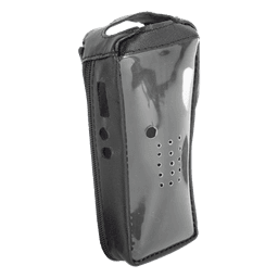 Funda Reforzada de piel con frente transparente para radios TK-2212, TK-2212L, TK-3212 y TK-3212L. 