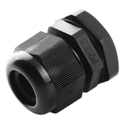 Conector Tipo Glándula / IP67 / Cable 10-14 mm / Rosca 22 mm (7/8') / Plástico Negro