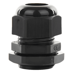 Conector Tipo Glándula / IP67 / Cable 10-14 mm / Rosca 22 mm (7/8') / Plástico Negro