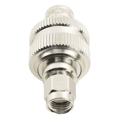 Conector SMA Macho Inverso de Anillo Plegable para RG-8/U, 9913, LMR-400, Níquel/ Oro/ Teflón.