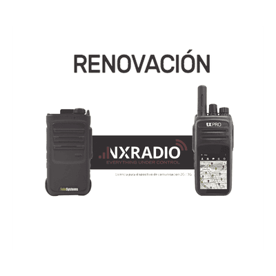 Renovación de Licencia / Anual / Radios Android NXRADIO / Compatible NXPoC130, TE320, RG360, RG750, M5, M6L