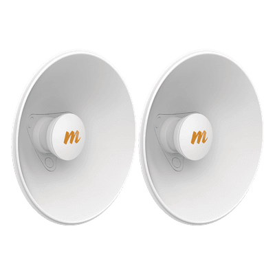 Par de Antenas Modulares Dual Slant, 4.9 - 6.4 GHz, Dimensiones (27 cm), Apertura 45°, Ganancia de 20 dBi, Diseñadas para radio C5x