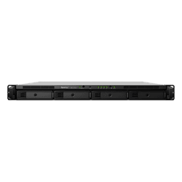 NAS Rack / 4 Bahías / CPU Intel Xeon D-1527 Quad-Core / 8 GB DDR4 ECC Ampliable a 64 GB / 2 Ranuras M.2 NVMe/SATA / 4 Puertos LAN 1GbE / Soporte 10GbE Opcional / Escalable a 16 Bahías