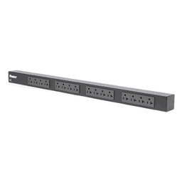 PDU Básico para Rack / 16 Contactos NEMA 5-20R / 20 A / 120 Vca / Montaje Vertical 0U / Cable 3 m (9.8 ft)