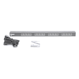 PDU Básico para Rack / 16 Contactos NEMA 5-20R / 20 A / 120 Vca / Montaje Vertical 0U / Cable 3 m (9.8 ft)